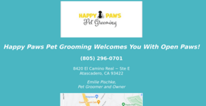 Click to go to HappyPawsPetGrooming.com Click to go to HappyPawsPetGrooming.com