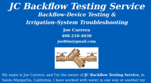 Click to go to JCBackflowTesting.com Click to go to JCBackflowTesting.com