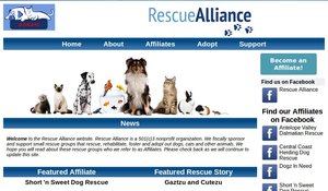 Click to go to rescuealliance.org (Site in partnership with Tim Allen) Click to go to rescuealliance.org